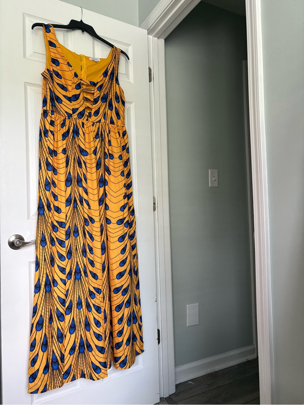 Yellow maxi dress